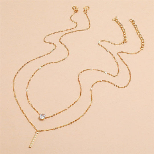 Neck Glitter | Gold Pendant Necklace Set