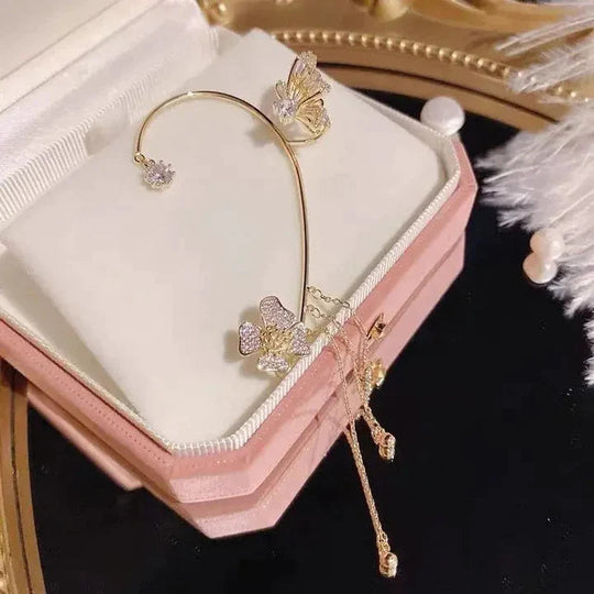Sparkling Butterfly Ear Cuffs – Luxury Look Without Piercings