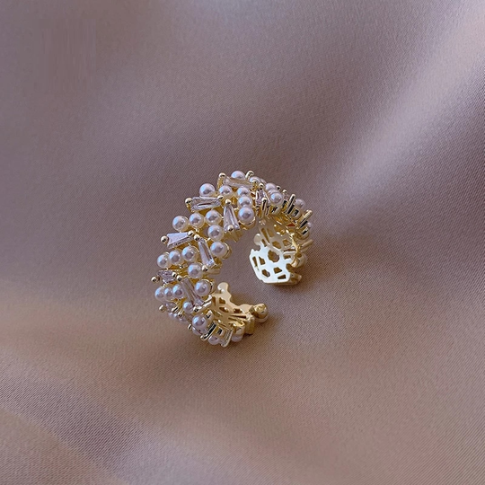 Adjustable Beautiful Pearl Ring