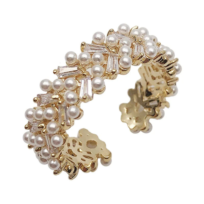 Adjustable Beautiful Pearl Ring