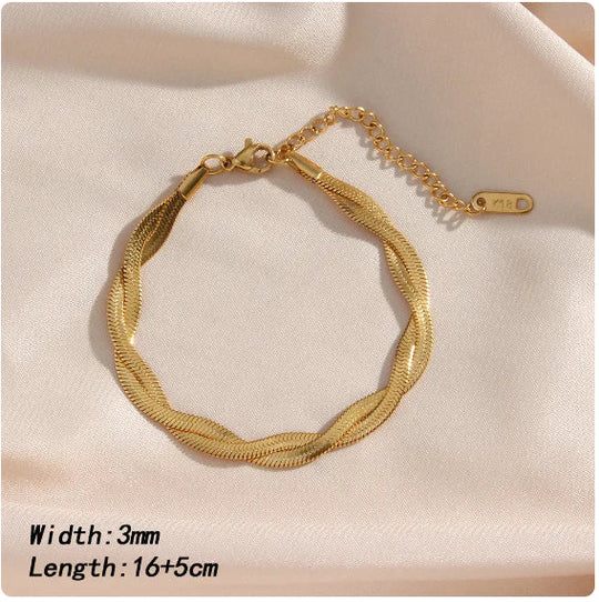 Twist halsketting en armband