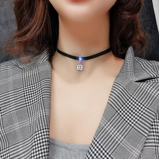 Geometric Crystal Necklace