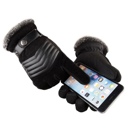Heren Handschoenen – Gevoerd met Touchscreen Vingertoppen