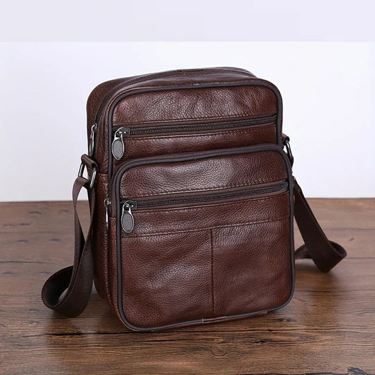 Heren Schoudertas Leer – Rundleer Messenger