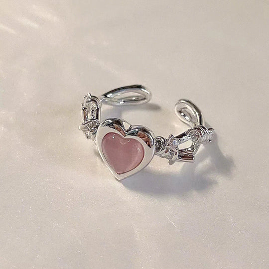 Adjustable Antioxidant Heart Ring