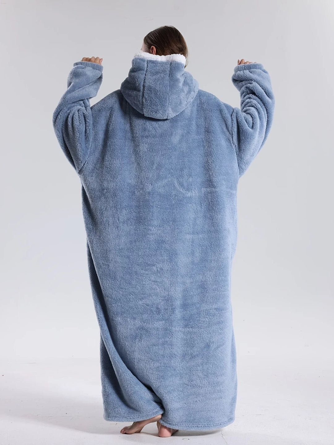 Hoodie Deken – Draagbare Fleece met Mouwen
