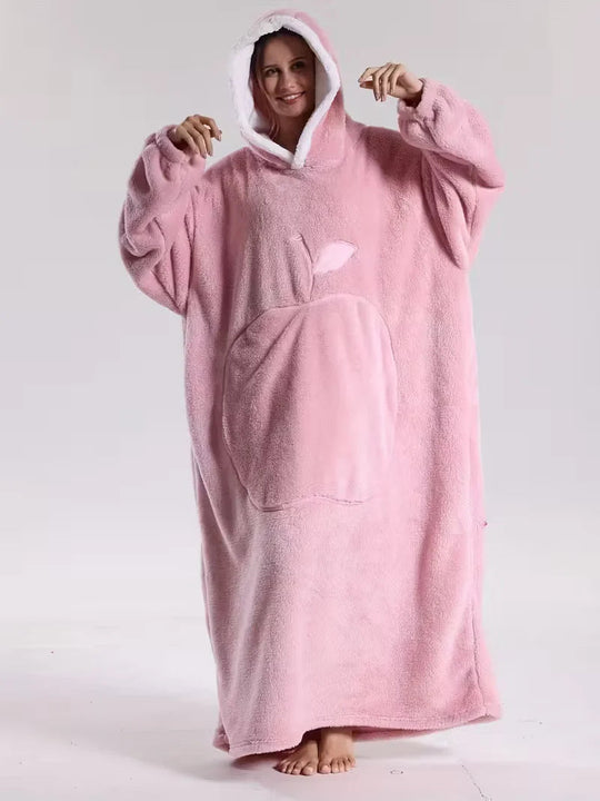 Hoodie Deken – Draagbare Fleece met Mouwen