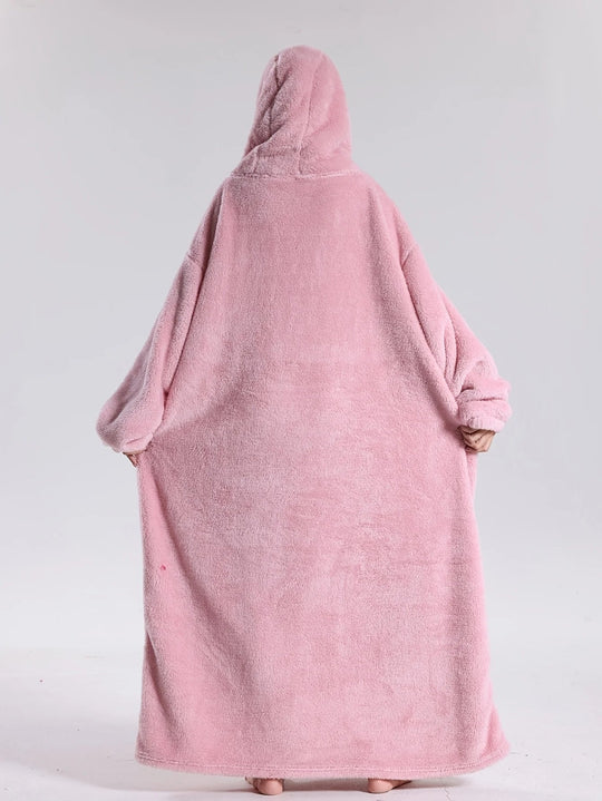 Hoodie Deken – Draagbare Fleece met Mouwen