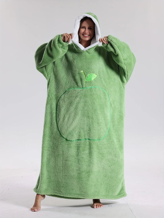 Hoodie Deken – Draagbare Fleece met Mouwen