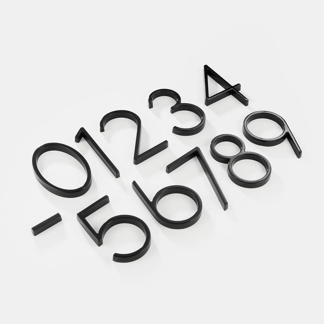 Huisnummer van Zinklegierung - Zwevend Montagesysteem - 12,7 cm