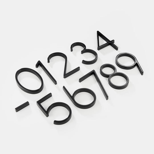 Huisnummer van Zinklegierung - Zwevend Montagesysteem - 12,7 cm