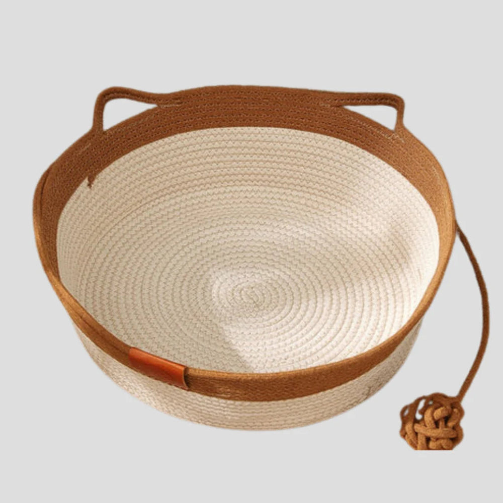 Kattenmand Gevlochten Katoen – Zacht & Decoratief Kattenbed