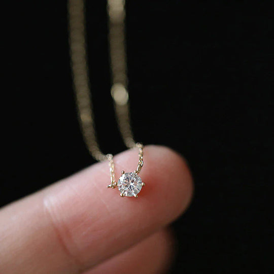 Zircone splendente | Collana unica con zirconi scintillanti