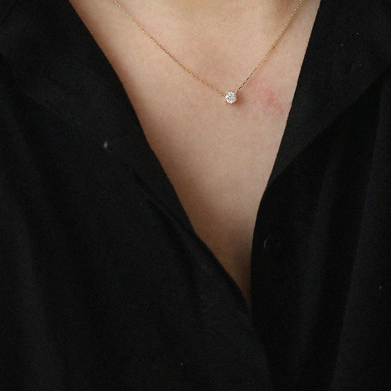 Zircone splendente | Collana unica con zirconi scintillanti
