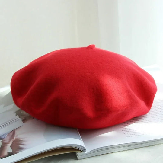 Klassieke Wollen Baret – Dames Baret in 12 Kleuren