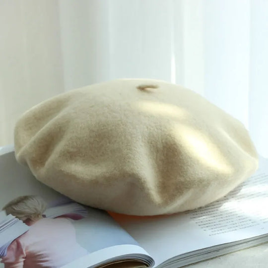 Klassieke Wollen Baret – Dames Baret in 12 Kleuren