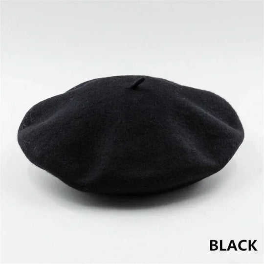 Klassieke Wollen Baret – Dames Baret in 12 Kleuren