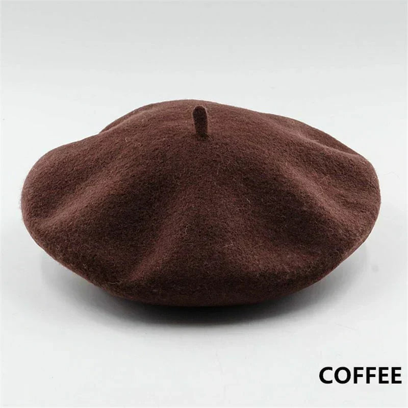 Klassieke Wollen Baret – Dames Baret in 12 Kleuren