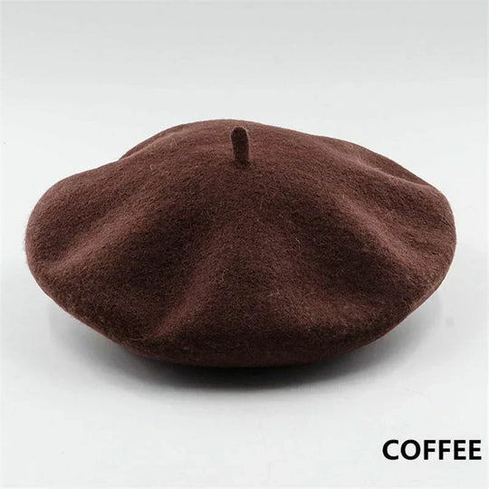 Klassieke Wollen Baret – Dames Baret in 12 Kleuren