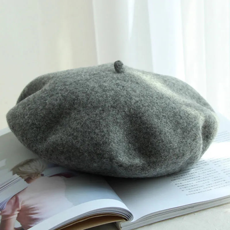 Klassieke Wollen Baret – Dames Baret in 12 Kleuren