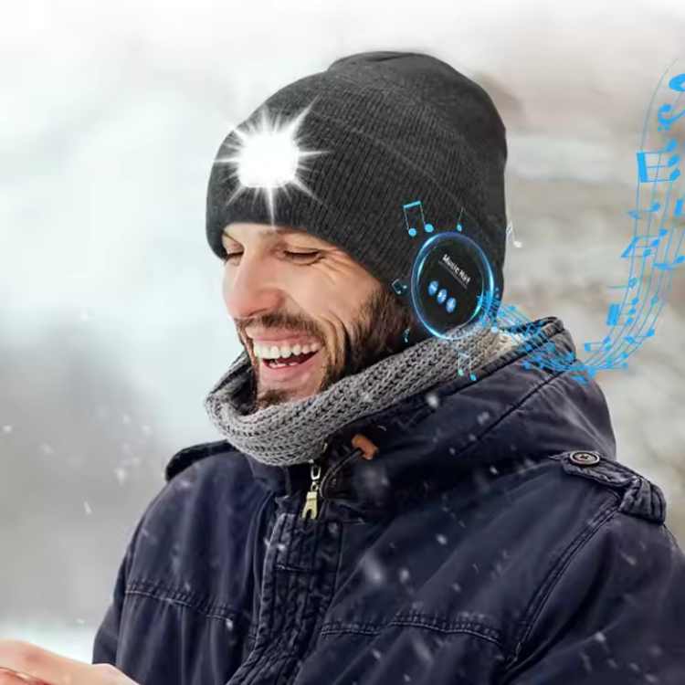 LED Bluetooth Muts – Beanie met Ingebouwde Koptelefoon & Licht