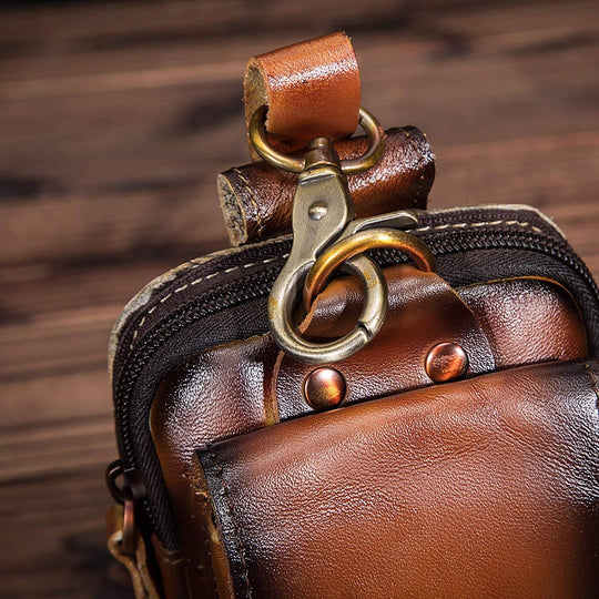 Leren Heuptas Heren – Echt Leer, Compact Buideltasje
