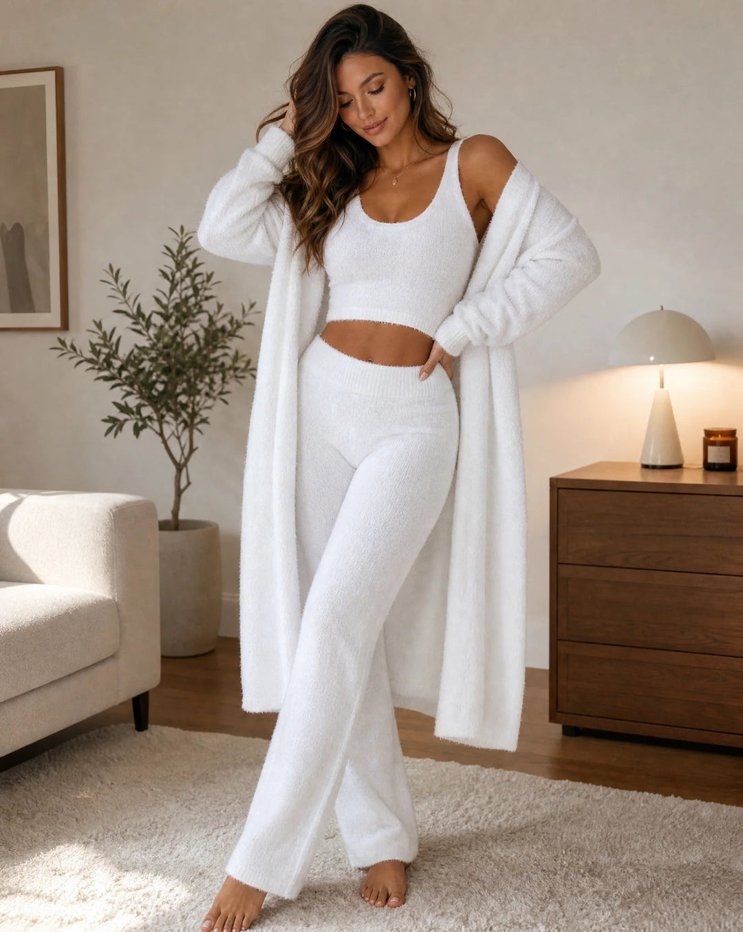 Loungewear Set Dames – Driedelig, Zacht &amp; Warm