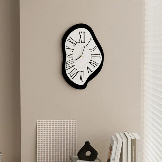 Surrealist Wall Clock with Roman Numerals