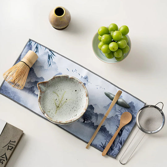 Matcha Set 8-delig - Handgemaakte Keramiek 550ml - Met Bamboe Accessoires