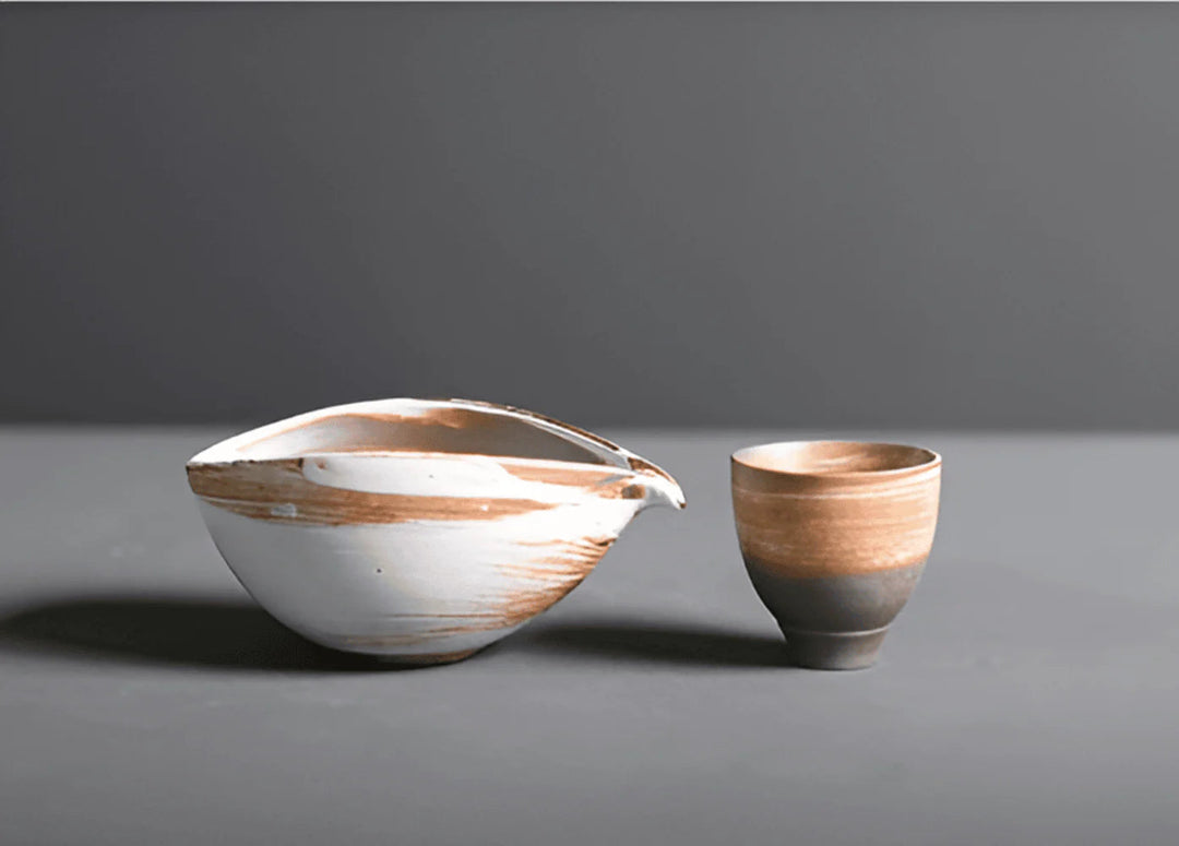 Matcha-set van Keramiek en Bamboe – 4-delig – Japans Theeset