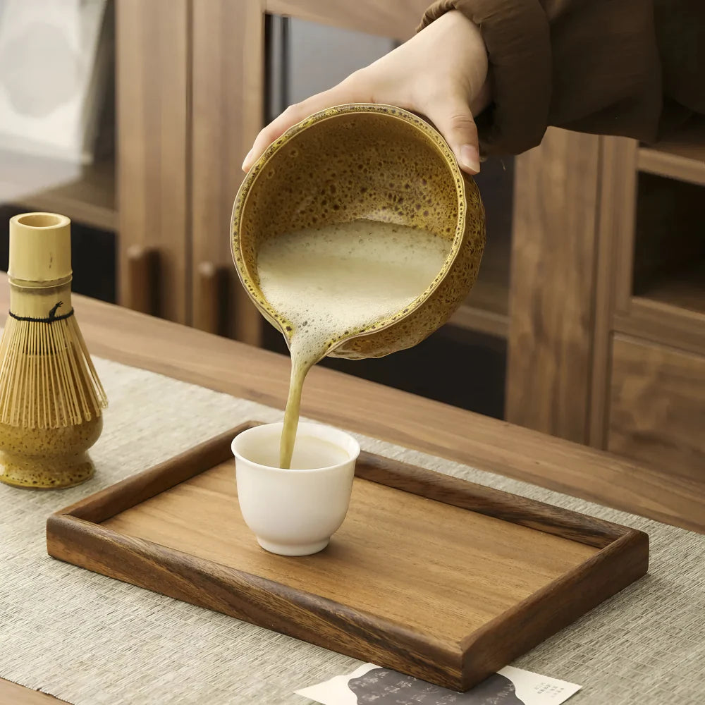 Matcha Thee Set 5-delig - Keramiek Kom met Bamboe Accessoires - Japans Teeservice