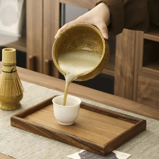 Matcha Thee Set 5-delig - Keramiek Kom met Bamboe Accessoires - Japans Teeservice