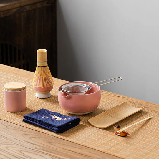 MidoriMatcha Japans theeservies – 9-delige Matcha-ceremonieset
