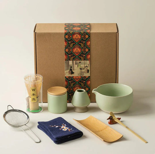 MidoriMatcha Japans theeservies – 9-delige Matcha-ceremonieset