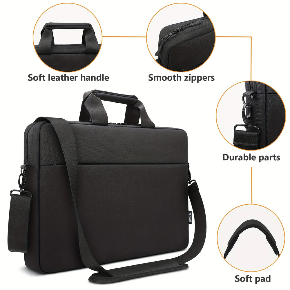 Multifunctionele Laptop Schoudertas – 14/15/17 inch TSA-Compatibel voor Werk & Reizen