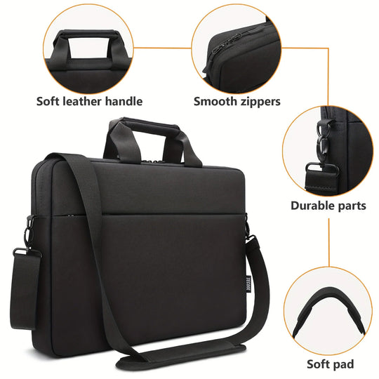 Multifunctionele Laptop Schoudertas – 14/15/17 inch TSA-Compatibel voor Werk &amp; Reizen