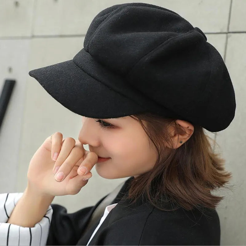 Newsboy Pet Dames – Vintage Baret van Katoen (One Size)