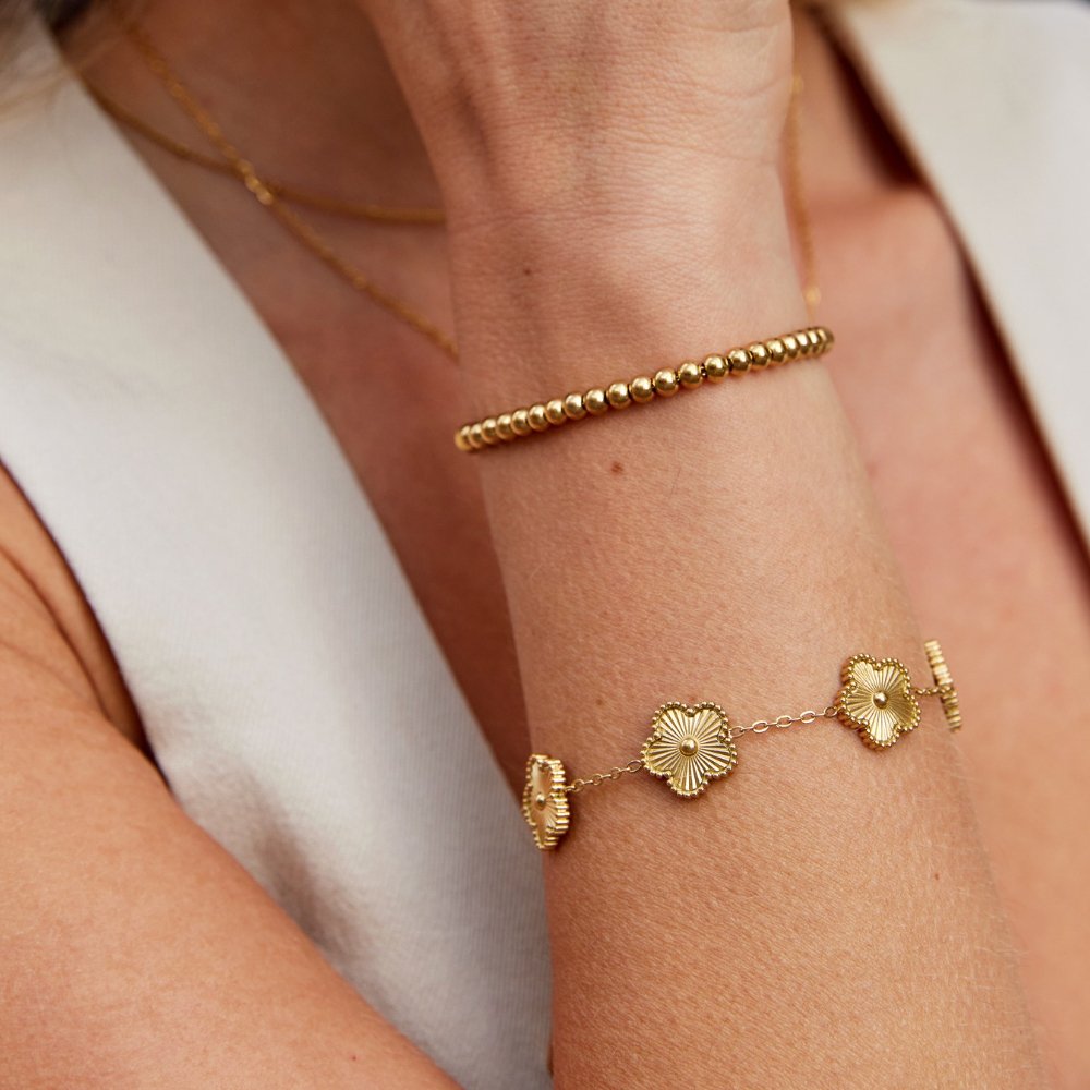 Gold Beaded Bracelet