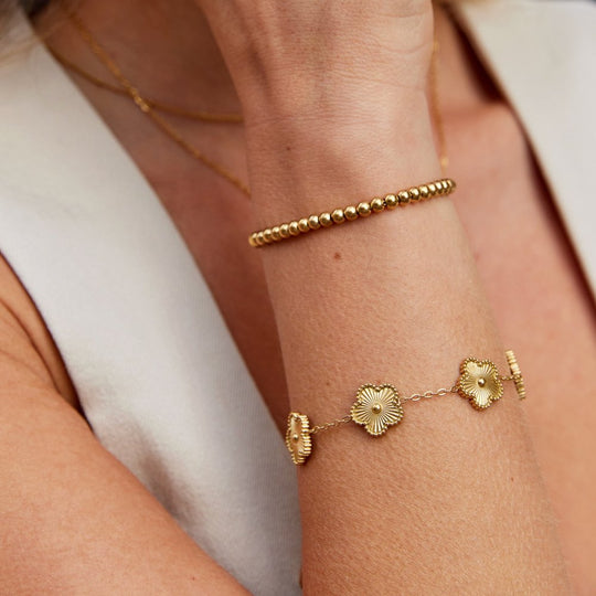 Gold Beaded Bracelet