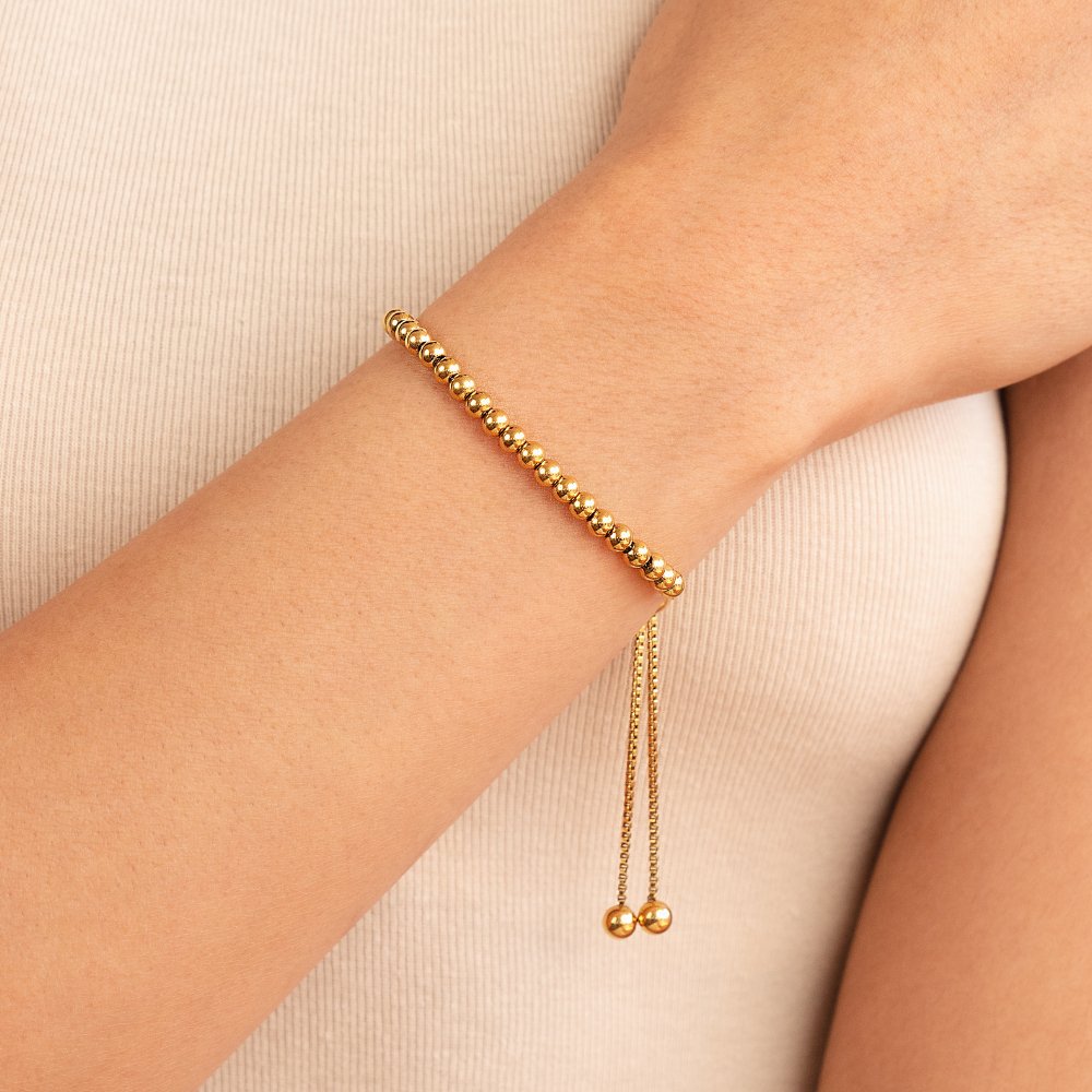 Gold Beaded Bracelet