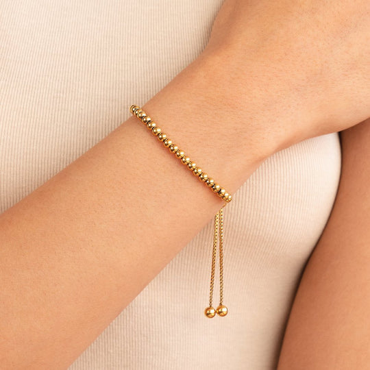 Gold Beaded Bracelet