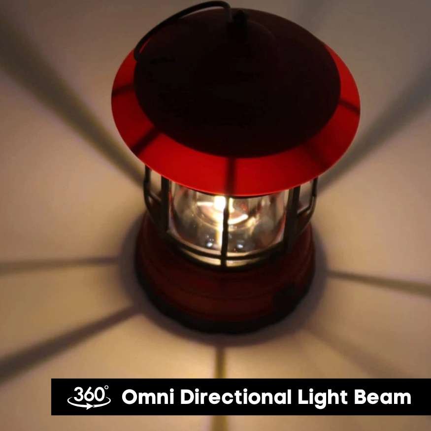 Oplaadbare Campinglamp – Vintage LED Lantaarn Dimbaar