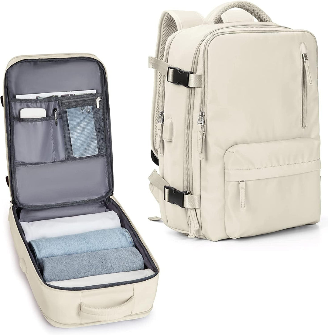 Reisrugzak 40L Waterdicht – Schoenvak, USB-poort & Laptopvak