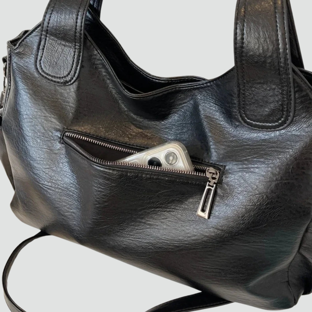 Schoudertas Dames – Ruim met Leren Uitstraling