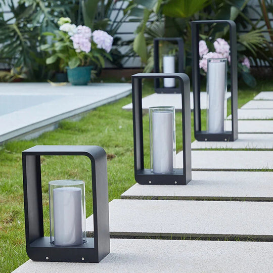 Solar Buitenlantaarn – Rechthoekig met Matglas &amp; Afstandsbediening