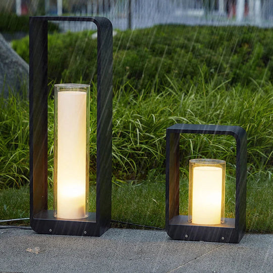 Solar Buitenlantaarn – Rechthoekig met Matglas &amp; Afstandsbediening
