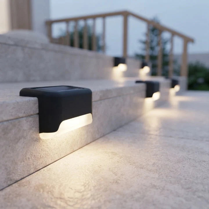 Solar Traplampen 8-Set – Automatisch Aan bij Schemer