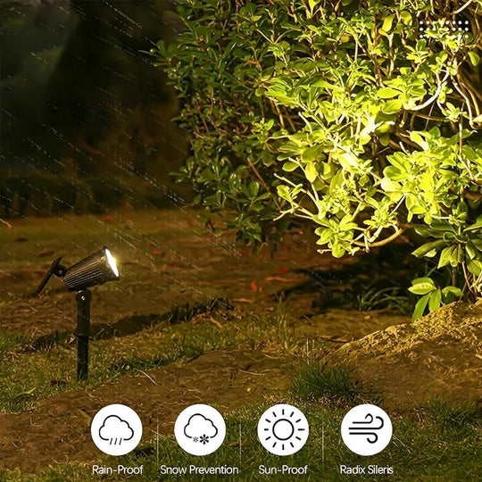 Solar Tuinspot met 9 LEDs - Verstelbaar - 8 uur Verlichting