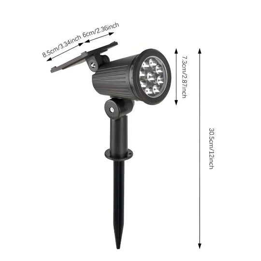 Solar Tuinspot met 9 LEDs - Verstelbaar - 8 uur Verlichting