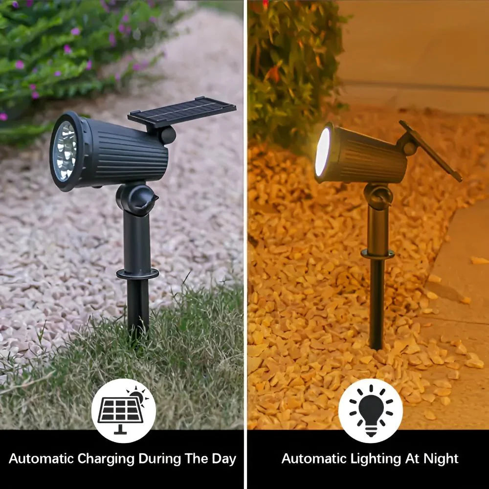 Solar Tuinspot met 9 LEDs - Verstelbaar - 8 uur Verlichting